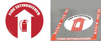how to use fire extinguisher signs