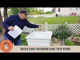 Build That Outdoor Sink This Year