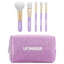 lip smacker holiday makeup brush set