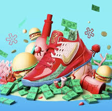 100 Original Nike_kyrie 5 X Spongebob Patrick Star Squidward Basketball Shoes