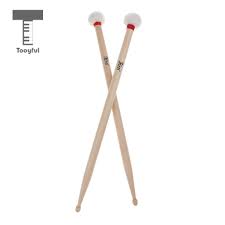 Us 25 41 37 Off Tooyful 2 Pieces 5b Soft Cotton Hammer Head Drumsticks Mallets For Jazz Drum Cymbal Timpani Replacement Parts On Aliexpress