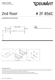 duravit 2nd floor 2f 856c installation