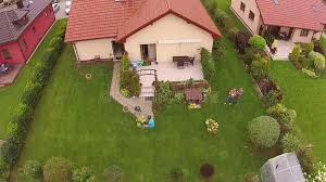 drone house in poland stock footage