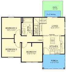 800 Square Foot Adu Country Home Plan