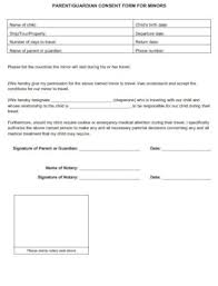 10 travel consent form templates pdf
