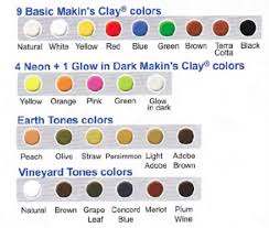 Clay Color Chart Clay Mixing Charts