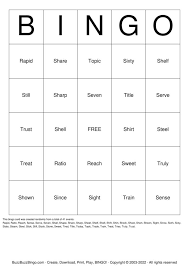5 letter words r t bingo cards to