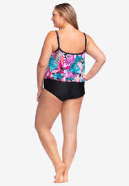 Two Tier Swimsuit By Maxine Of Hollywood Plus Size One