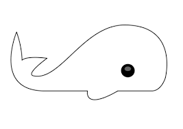 간단한 향유고래 그림 색칠하기