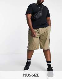 Duke King Size Cargo Shorts With Pockets In Black Asos gambar png