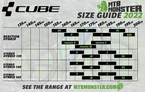 cube bikes size guide what size frame