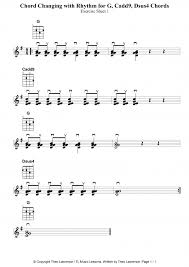 Chord Changing With Rhythm For G Cadd9 Dsus4 Chords