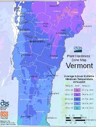Vermont Growing Zone Usda Map For Plants And Trees