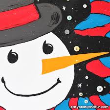 how to paint a snowman easy peasy and fun