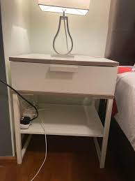 Bedside Table Ikea White Trysil