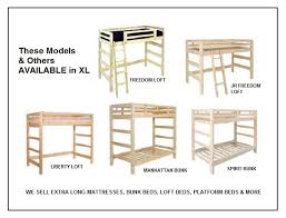 xl bunk beds xl loft beds