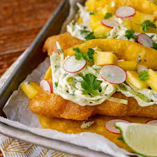 beer battered rockfish tacos with