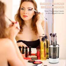 electric makeup brush cleaner makeup