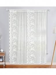 white lace sheer curtains for wedding