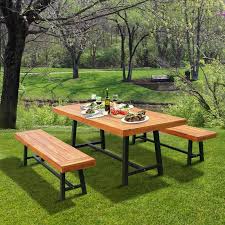 Outsunny 71 Outdoor Picnic Table And