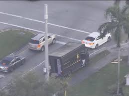 ups truck in florida police
