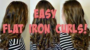 how to curl hair with a flat iron easy