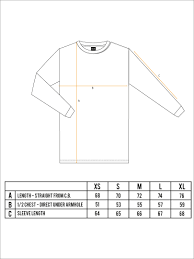 Long Sleeve Size Chart Four By Four Clothing