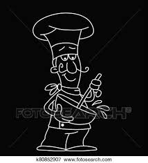 Photo enthusiasts have uploaded chef clipart cartoon for free download here! Cartoon Chef Stirring Clip Art K80852907 Fotosearch