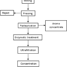 Flow Chart Of The Process For The Production Of Clarified