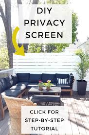 Privacy Screen For Your Deck
