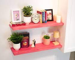 Free Pink Floating Shelf With