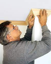 how to install crown molding this old