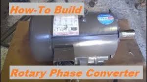 This will use single phase 240v and run capacitors to feed 2 legs of a 3 phase motor, which will generate the 3rd leg. How To Build A Rotary Phase Converter Youtube