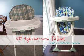 Diy High Chair Cover Tutorial Mary