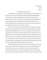 Compare And Contrast Essay The Great Gatsby The Great