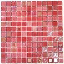 red glass mosaic tile for bathroom and