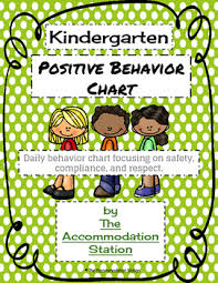 Kindergarten Positive Behavior Chart