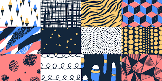 unique trendy seamless patterns pack