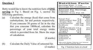 nutrition facts serving size