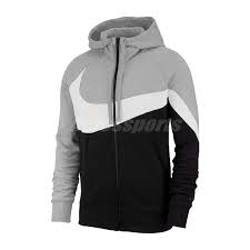Details About Nike Sportswear Nsw Hoodie Jacket Big Swoosh Training Running Black Ar3085 063