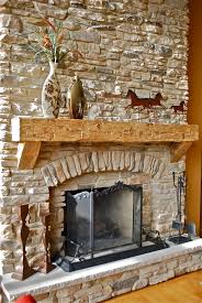 Fireplace Remodel With Stacked Stone