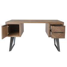 C $54.77 to c $166.24. Brown Chevron Desk With Metal Legs Furniture123