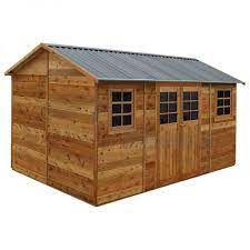 timber garden shed 4 8mx2 5m with gable