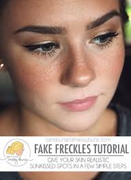 how to make fake freckles look real