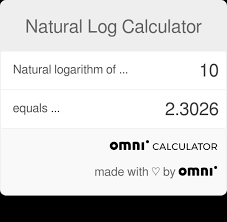 natural log calculator