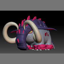 STL file Pokemon Paradox Acient Donphan GreatTusk・Template to download and  3D print・Cults