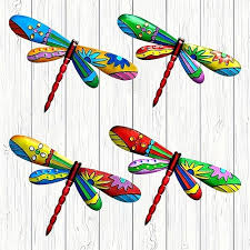 1pc Metal Dragonfly Wall Decor 3d
