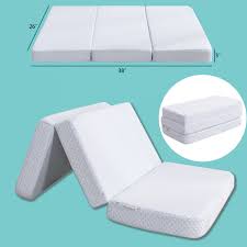 memory foam mattress topper tri fold