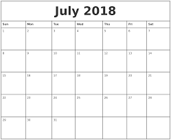 Month Of July Calendar Rome Fontanacountryinn Com