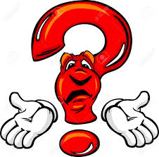 Cartoon Question Mark With Face Pondering Creativity Or Confused.. Royalty Free Cliparts, Vectors, And Stock Illustration. Image 15142960.